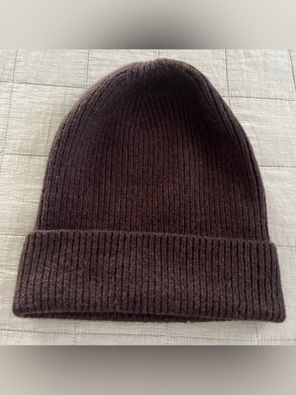 NWT Madewell Kent Cabernet Brown Cozy Wool-Blend Beanie One Size